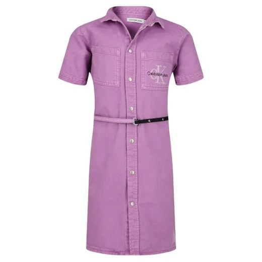 CALVIN KLEIN JEANS Sukienka IRIS ORCHID ze sklepu Gomez Fashion Store w kategorii Sukienki dziewczęce - zdjęcie 172719067