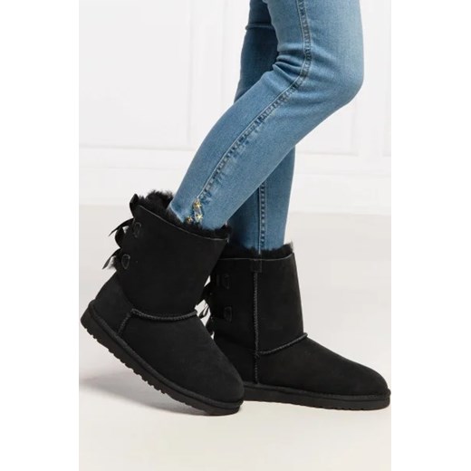 UGG Skórzane śniegowce Bailey Bow II | z dodatkiem wełny 40 Gomez Fashion Store