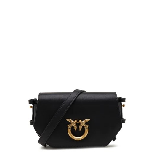 Pinko Skórzana listonoszka LOVE CLICK EXAGON BABY VITELLO ze sklepu Gomez Fashion Store w kategorii Listonoszki - zdjęcie 172732087