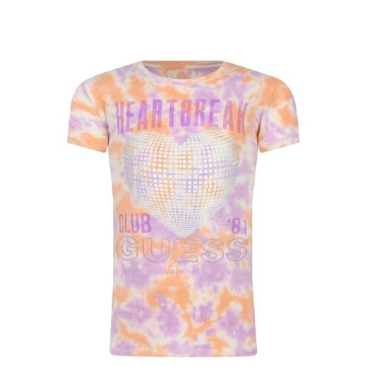 Guess T-shirt TIE&DYE | Regular Fit ze sklepu Gomez Fashion Store w kategorii Bluzki dziewczęce - zdjęcie 172732498