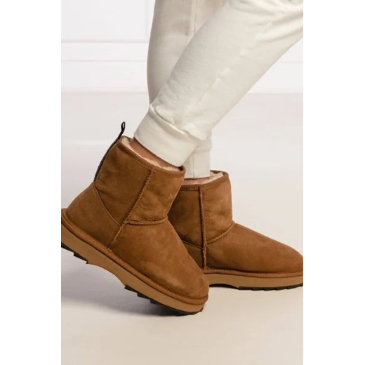 EMU Australia Skórzane śniegowce sharky mini | z dodatkiem wełny Emu Australia 37 Gomez Fashion Store