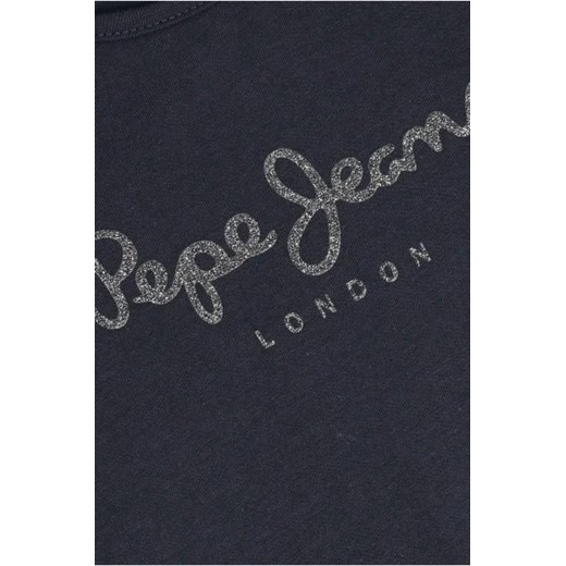 Pepe Jeans London T-shirt HANA GLITTER | Regular Fit 128 wyprzedaż Gomez Fashion Store