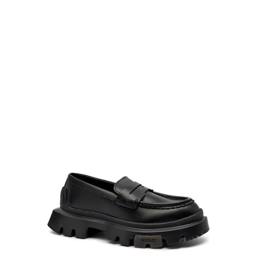 Mokasyny Hugo Boss płaskie bez zapięcia skórzane casual
