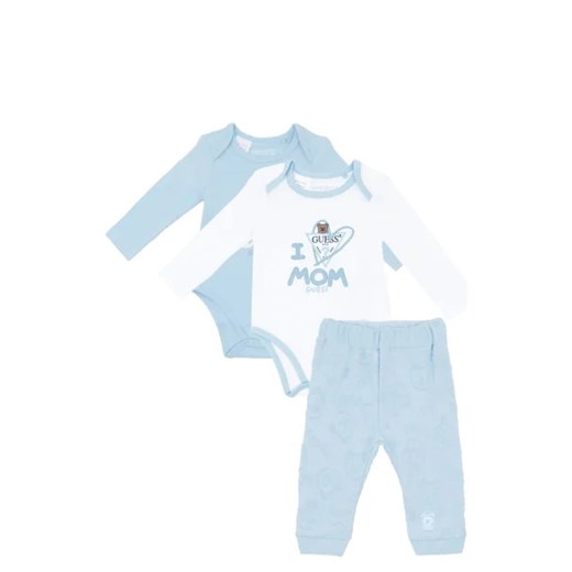 Guess Body 2-pack + spodnie | Regular Fit ze sklepu Gomez Fashion Store w kategorii Komplety niemowlęce - zdjęcie 172749996