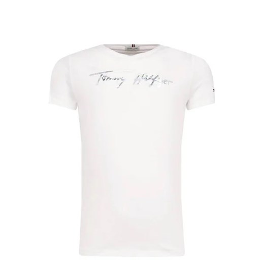 Tommy Hilfiger T-shirt | Regular Fit ze sklepu Gomez Fashion Store w kategorii Bluzki dziewczęce - zdjęcie 172750728