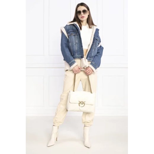 Pinko Skórzana torebka na ramię LOVE BIG PUFF CL SHEEP NAPPA Pinko One Size promocja Gomez Fashion Store