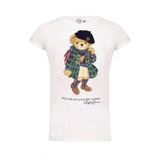 POLO RALPH LAUREN T-shirt SSBEARCN-KNIT SHIRTS | Regular Fit ze sklepu Gomez Fashion Store w kategorii Bluzki dziewczęce - zdjęcie 172752048