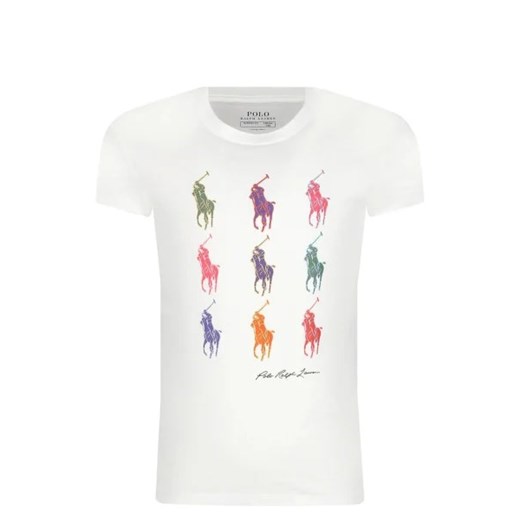 POLO RALPH LAUREN T-shirt | Regular Fit ze sklepu Gomez Fashion Store w kategorii Bluzki dziewczęce - zdjęcie 172752585