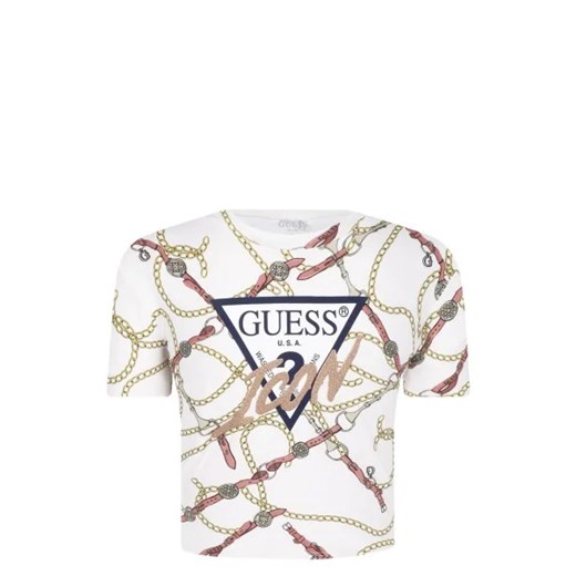 Guess T-shirt | Cropped Fit ze sklepu Gomez Fashion Store w kategorii Bluzki dziewczęce - zdjęcie 172752659