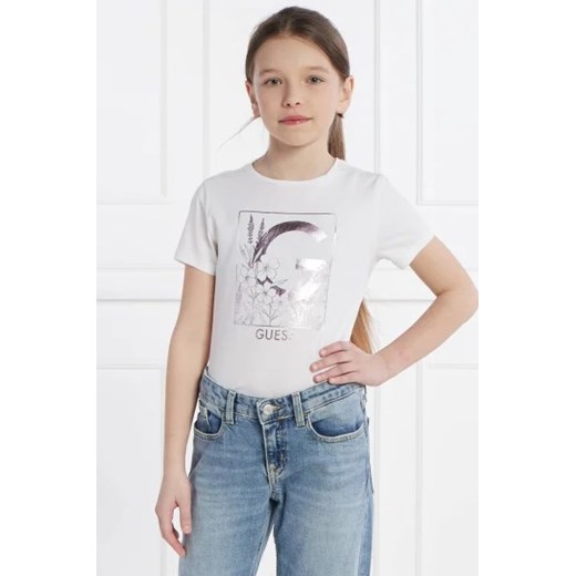Guess T-shirt | Regular Fit ze sklepu Gomez Fashion Store w kategorii Bluzki dziewczęce - zdjęcie 172753068