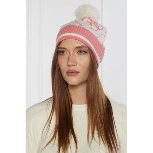 GUESS ACTIVE Czapka 4G BEANIE | z dodatkiem wełny One Size wyprzedaż Gomez Fashion Store