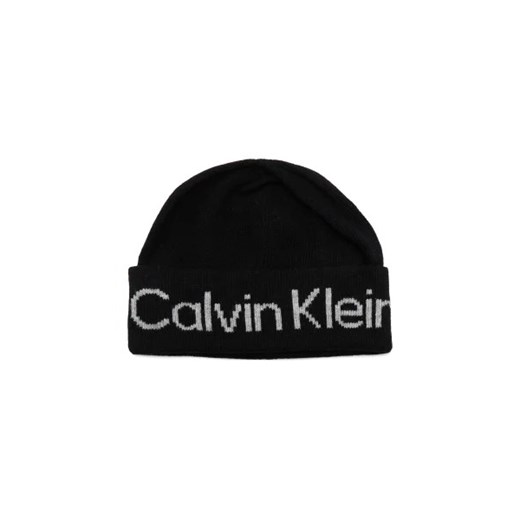 Calvin Klein Czapka | z dodatkiem wełny i kaszmiru ze sklepu Gomez Fashion Store w kategorii Czapki zimowe damskie - zdjęcie 172755276