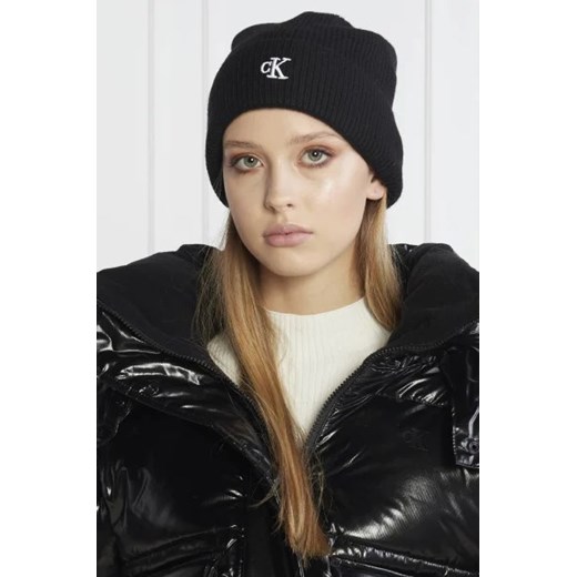 CALVIN KLEIN JEANS Czapka | z dodatkiem wełny i kaszmiru One Size wyprzedaż Gomez Fashion Store