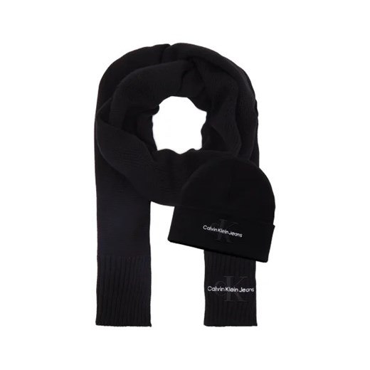 CALVIN KLEIN JEANS Szal + czapka GIFTING LOGO ze sklepu Gomez Fashion Store w kategorii Czapki zimowe damskie - zdjęcie 172756655