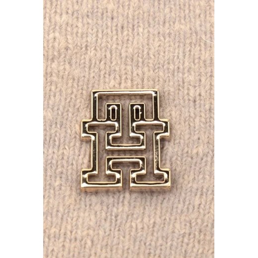 Tommy Hilfiger Czapka MONOGRAM ALL OVER | z dodatkiem wełny Tommy Hilfiger One Size promocja Gomez Fashion Store