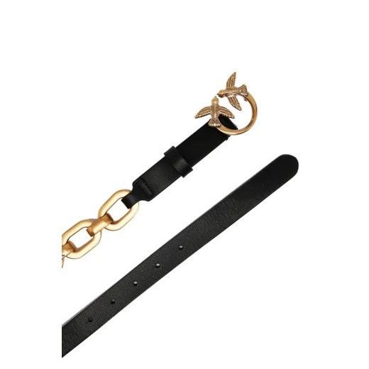 Pinko Skórzany pasek LOVE DAY MACRO CHAIN H2 BELT V Pinko S wyprzedaż Gomez Fashion Store