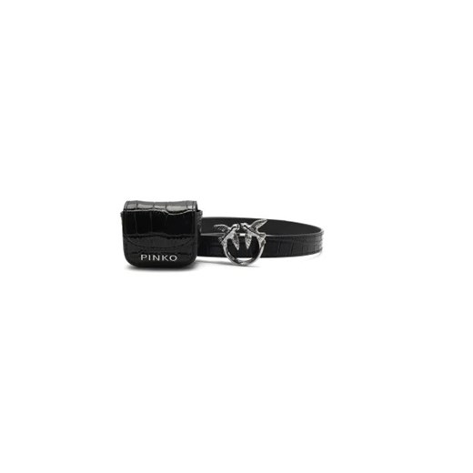 Pinko Skórzany pasek BREVIS H2 BELT PELLE ST. COCCO Pinko M okazja Gomez Fashion Store
