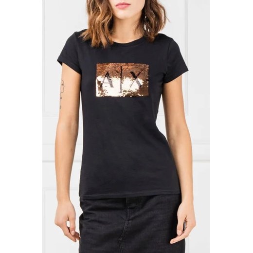 Armani Exchange T-shirt | Slim Fit ze sklepu Gomez Fashion Store w kategorii Bluzki damskie - zdjęcie 172774036