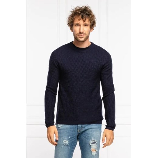 Emporio Armani Sweter | Regular Fit | z dodatkiem wełny ze sklepu Gomez Fashion Store w kategorii Swetry męskie - zdjęcie 172774915