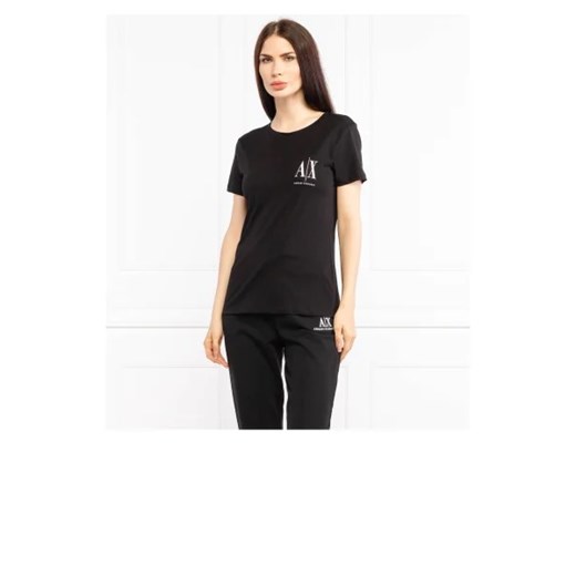 Armani Exchange T-shirt | Regular Fit ze sklepu Gomez Fashion Store w kategorii Bluzki damskie - zdjęcie 172775538