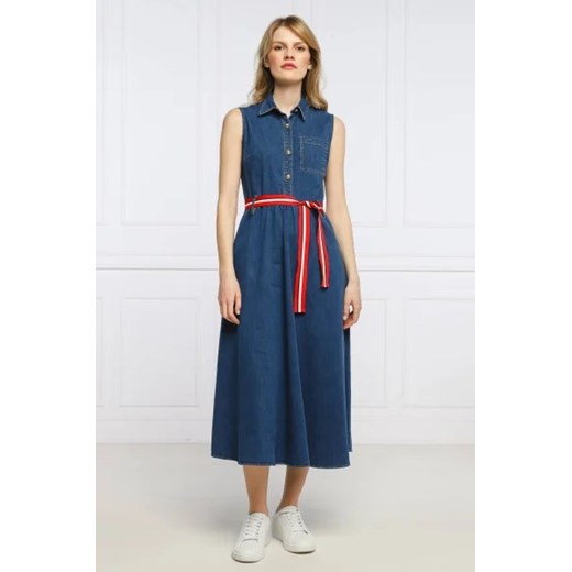 Liu Jo Sukienka z paskiem DRESS | denim Liu Jo 44 Gomez Fashion Store promocyjna cena