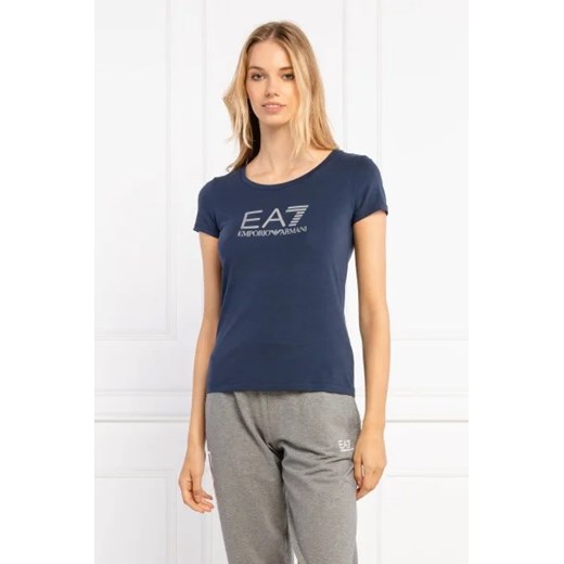 EA7 T-shirt | Slim Fit ze sklepu Gomez Fashion Store w kategorii Bluzki damskie - zdjęcie 172776307