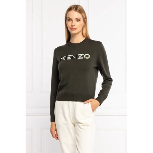 Kenzo Wełniany sweter | Regular Fit ze sklepu Gomez Fashion Store w kategorii Swetry damskie - zdjęcie 172777217