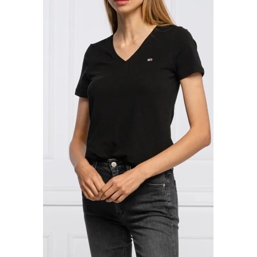 Tommy Jeans T-shirt | Skinny fit ze sklepu Gomez Fashion Store w kategorii Bluzki damskie - zdjęcie 172777487