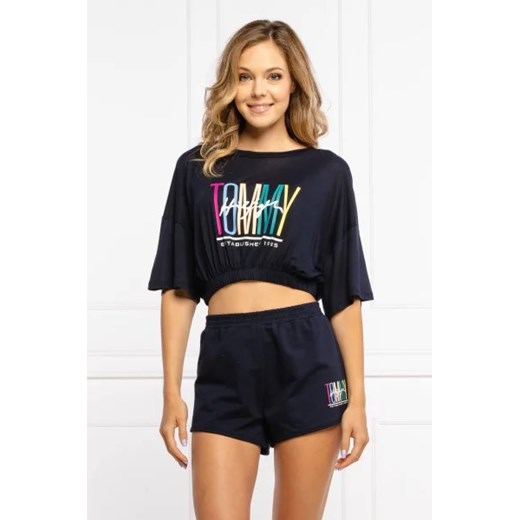 Tommy Hilfiger T-shirt | Cropped Fit ze sklepu Gomez Fashion Store w kategorii Bluzki damskie - zdjęcie 172778327