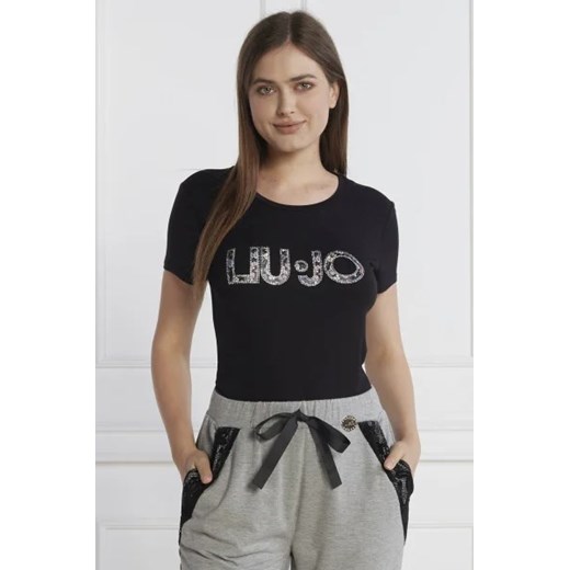 Liu Jo Rose T-shirt | Slim Fit ze sklepu Gomez Fashion Store w kategorii Bluzki damskie - zdjęcie 172779265