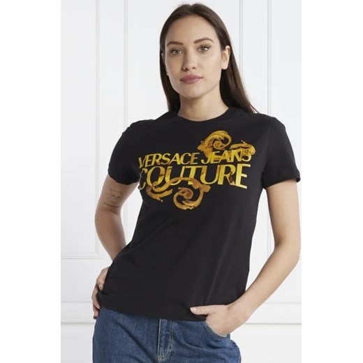 Versace Jeans Couture T-shirt | Regular Fit ze sklepu Gomez Fashion Store w kategorii Bluzki damskie - zdjęcie 172779548