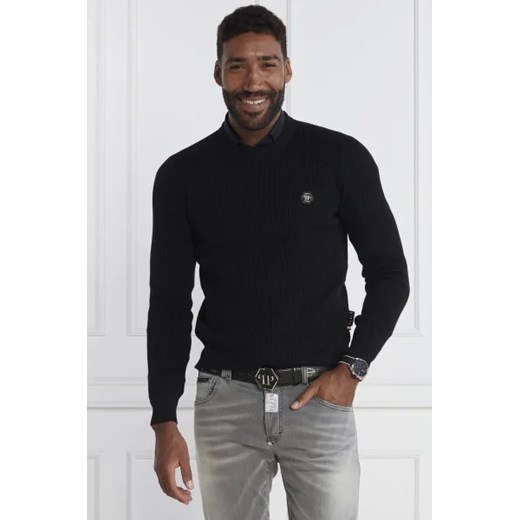 Philipp Plein Wełniany sweter | Regular Fit ze sklepu Gomez Fashion Store w kategorii Swetry męskie - zdjęcie 172780038