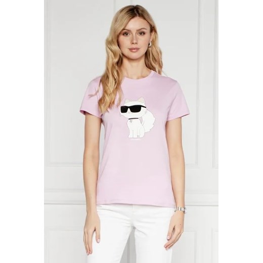 Karl Lagerfeld T-shirt ikonik 2.0 choupette | Regular Fit ze sklepu Gomez Fashion Store w kategorii Bluzki damskie - zdjęcie 172780929