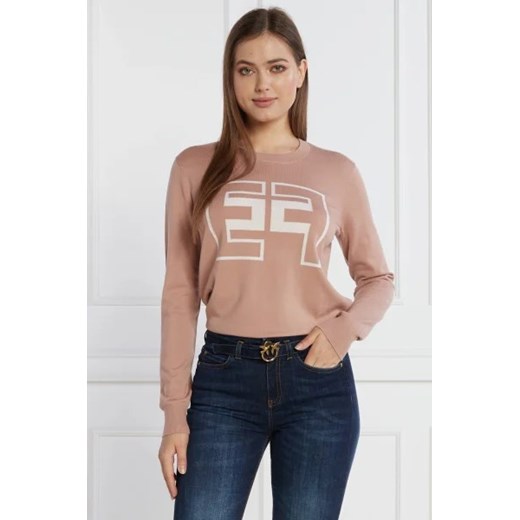 Elisabetta Franchi Wełniany sweter | Regular Fit ze sklepu Gomez Fashion Store w kategorii Swetry damskie - zdjęcie 172780935