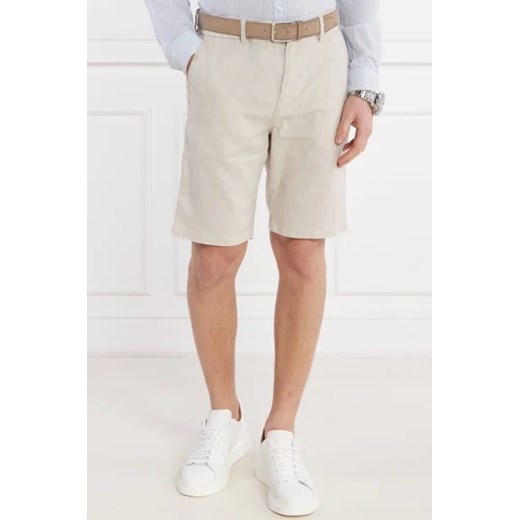 BOSS ORANGE Lniane szorty Chino | Tapered fit 36 Gomez Fashion Store