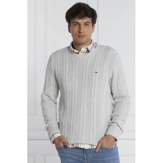 Tommy Jeans Sweter CABLE | Regular Fit Tommy Jeans XL okazyjna cena Gomez Fashion Store