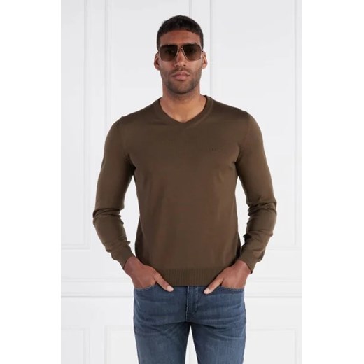 BOSS BLACK Wełniany sweter Baram-L | Regular Fit S Gomez Fashion Store
