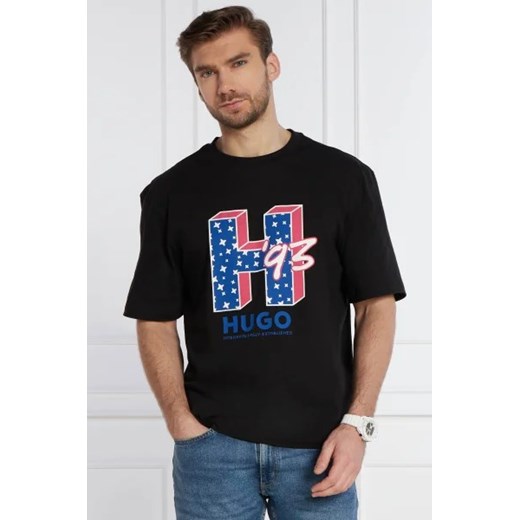 Hugo Blue T-shirt Nentryle | Regular Fit ze sklepu Gomez Fashion Store w kategorii T-shirty męskie - zdjęcie 172782338