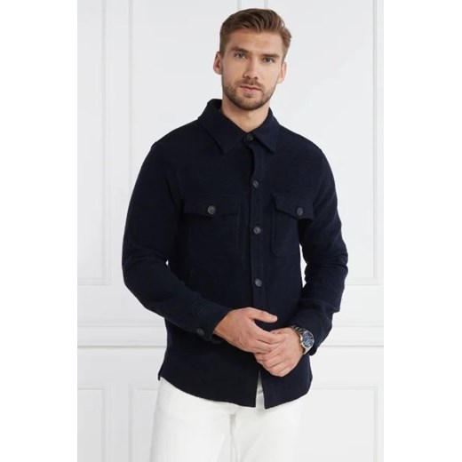 Oscar Jacobson Koszula Maverick Jacket | Regular Fit | z dodatkiem wełny Oscar Jacobson M Gomez Fashion Store okazyjna cena