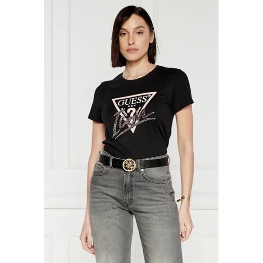 GUESS T-shirt ICON | Regular Fit ze sklepu Gomez Fashion Store w kategorii Bluzki damskie - zdjęcie 172783716