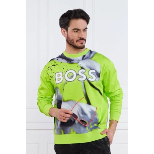 BOSS GREEN Bluza Salbo Lotus | Regular Fit ze sklepu Gomez Fashion Store w kategorii Bluzy męskie - zdjęcie 172784398