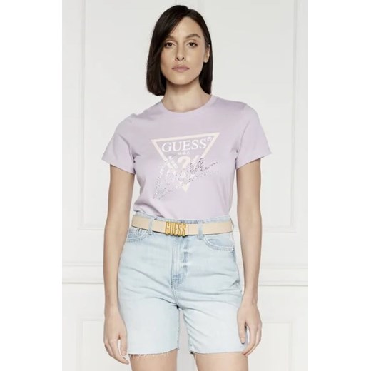 GUESS T-shirt ICON | Regular Fit ze sklepu Gomez Fashion Store w kategorii Bluzki damskie - zdjęcie 172784445