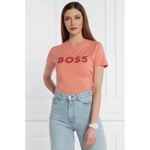 BOSS ORANGE T-shirt | Regular Fit ze sklepu Gomez Fashion Store w kategorii Bluzki damskie - zdjęcie 172784916