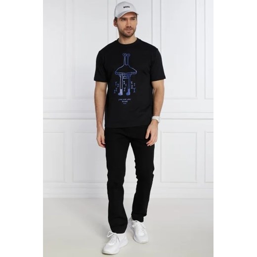 BOSS ORANGE T-shirt TeeMixDoodle | Relaxed fit XXL okazyjna cena Gomez Fashion Store