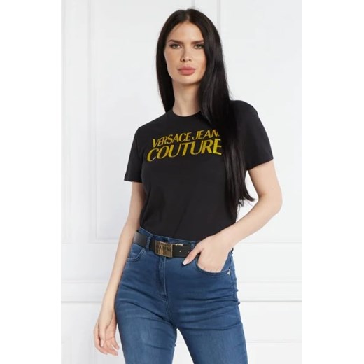 Versace Jeans Couture T-shirt | Regular Fit ze sklepu Gomez Fashion Store w kategorii Bluzki damskie - zdjęcie 172786159