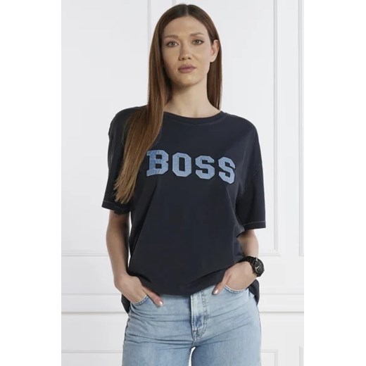 BOSS ORANGE T-shirt | Relaxed fit ze sklepu Gomez Fashion Store w kategorii Bluzki damskie - zdjęcie 172786236