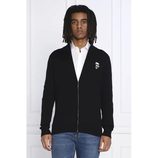 Karl Lagerfeld Wełniany sweter | Slim Fit ze sklepu Gomez Fashion Store w kategorii Swetry męskie - zdjęcie 172787036