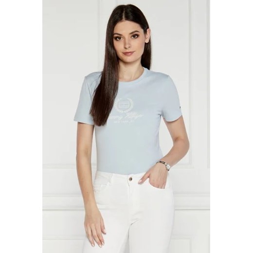 Tommy Hilfiger T-shirt | Slim Fit ze sklepu Gomez Fashion Store w kategorii Bluzki damskie - zdjęcie 172787227