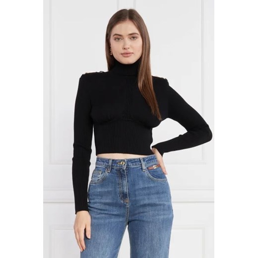 Elisabetta Franchi Golf | Cropped Fit ze sklepu Gomez Fashion Store w kategorii Swetry damskie - zdjęcie 172787428
