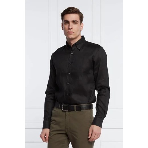 Oscar Jacobson Lniana koszula Harry 3 | Slim Fit ze sklepu Gomez Fashion Store w kategorii Koszule męskie - zdjęcie 172787525